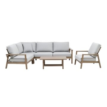 Kaeden Rocking Conversation 3 Piece Seating Group Set With Cushions