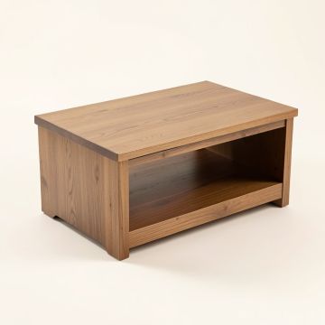 Daniah Solid Wood Coffee Table With Storage (synthetic illustration; no displayed measurements)