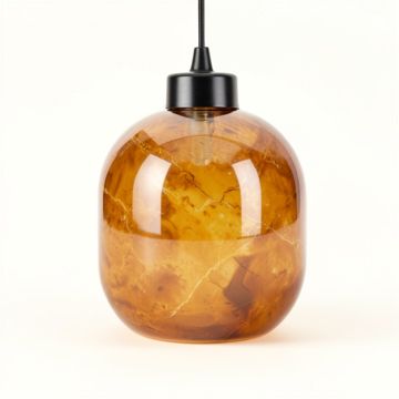 22 '' H Glass Oval Pendant Shade ( Screw On ) (synthetic illustration; no displayed measurements)