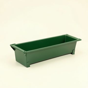 Shore Crest Empty Railing Planter With Integral Brackets - Green (synthetic illustration; no displayed measurements)