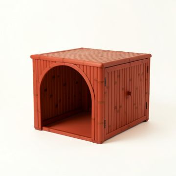 Vale Crest Empty Furniture-Style Litter Enclosure - Terracotta (synthetic illustration; no displayed measurements)