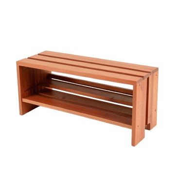 Dune Dell Shoe Storage Bench - Terracotta