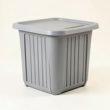Linden Arc Laundry Hamper - Gray (synthetic illustration; no displayed measurements)