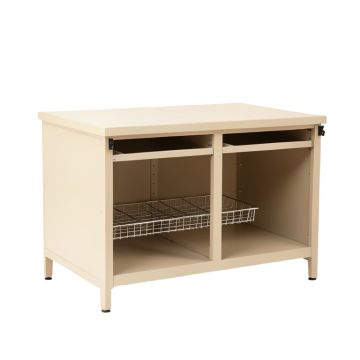 Reed Arc Empty Countertop Canister Rack - Beige (synthetic illustration; no displayed measurements)
