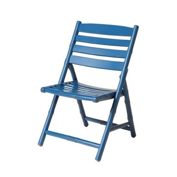 Birch Crest Folding Outdoor Chair - Blue