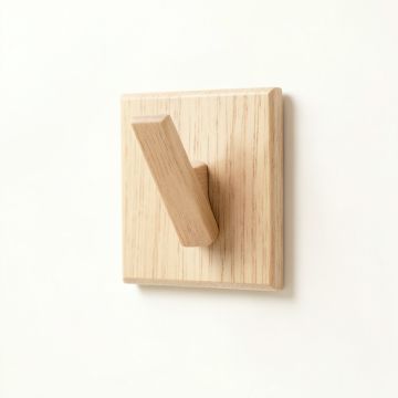 Holly Branch Wall-Mounted Robe Hook - Beige (synthetic illustration; no displayed measurements)