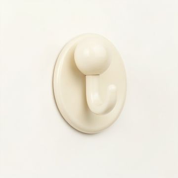 Clay Canyon Wall-Mounted Robe Hook - Cream (synthetic illustration; no displayed measurements)