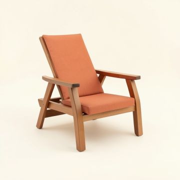 Hazel Arc Outdoor Lounge Chair (synthetic illustration; no displayed measurements)