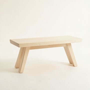 Laurel Brook Indoor Bench - Ivory (synthetic illustration; no displayed measurements)
