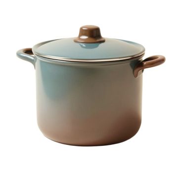 Ayesha Curry Home Collection 4.5 Qt . Porcelain Enamel Nonstick Soup Pot With Lid