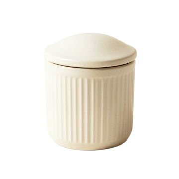 Dawn Bridge Storage Canister With Lid - Ivory