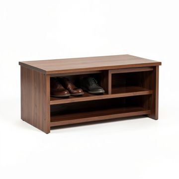 Uwais Solid Wood Shoe Storage Bench (synthetic illustration; no displayed measurements)