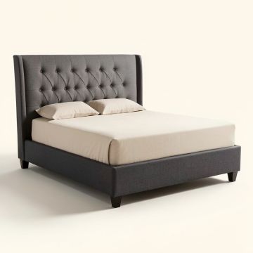 Achenbach Tufted Upholstered Standard Bed (synthetic illustration; no displayed measurements)