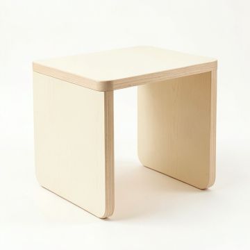 Reed Arc Side Table - Cream (synthetic illustration; no displayed measurements)