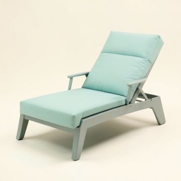 Germin 85 '' Long Reclining Single Chaise With Cushions (synthetic illustration; no displayed measurements)