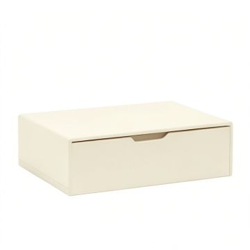 Oak Bend Desktop Monitor Riser - Cream (synthetic illustration; no displayed measurements)