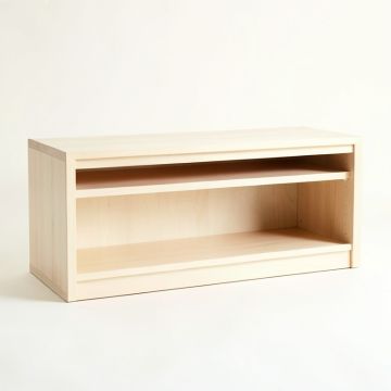 Dawn Bridge Low Bookcase - Ivory (synthetic illustration; no displayed measurements)