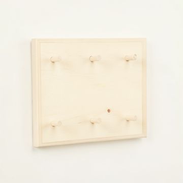 Clay Branch Empty Wall-Mounted Tool Organizer Panel - Ivory (synthetic illustration; no displayed measurements)