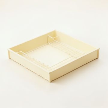 Aspen Bend Empty Under-Desk Cable Tray - Cream (synthetic illustration; no displayed measurements)