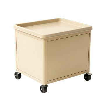 Glen Bridge Empty Rolling Workshop Cart - Beige