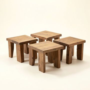 Union Rustic Nesting Coffee Tables (synthetic illustration; no displayed measurements)