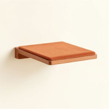 Field Crossing Wall-Mounted Cat Perch - Terracotta (synthetic illustration; no displayed measurements)