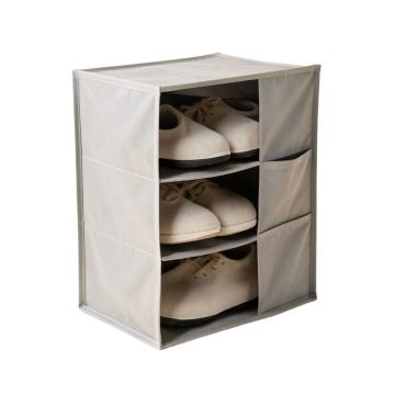 Non-Woven Rack 36 Pair Shoe Storage Cabinet