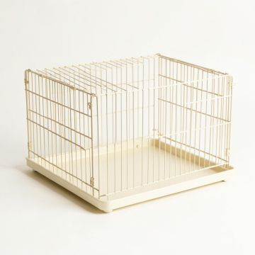 Linden Falls Empty Furniture-Style Pet Crate - Ivory (synthetic illustration; no displayed measurements)