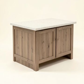 Bucher Kitchen Island Set With Quartz Top (synthetic illustration; no displayed measurements)