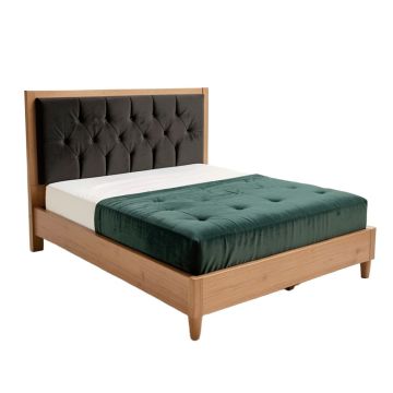 Sanders Tufted Platform Bed
