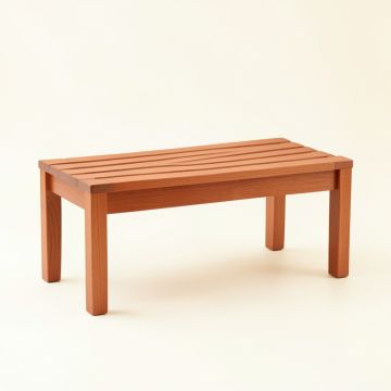 Maple Bend Indoor Bench - Terracotta (synthetic illustration; no displayed measurements)