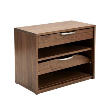 Ostrowski 12 Pair Espresso Shoe Storage Cabinet