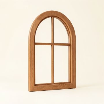 Wood Arched Window Wall Décor (synthetic illustration; no displayed measurements)
