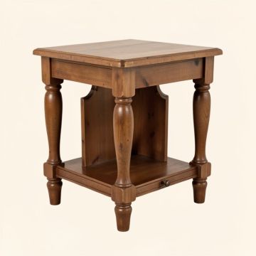 Clarkstown Scrolled Bar With Wine Storage (synthetic illustration; no displayed measurements)