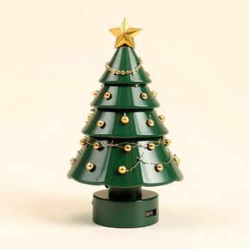 6.5 '' Decorated Christmas Tree Bubble Night Light (synthetic illustration; no displayed measurements)