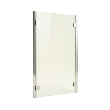 Pratika 41.62 '' W X 56 '' H Pivot Frameless Tub Door