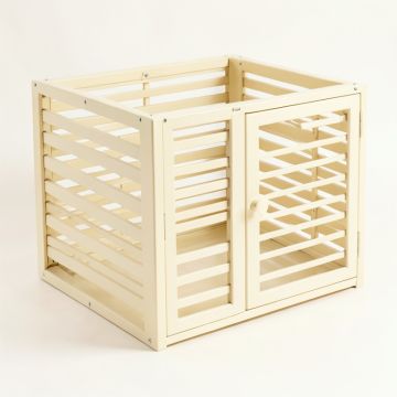 Reed Bluff Empty Furniture-Style Pet Crate - Ivory (synthetic illustration; no displayed measurements)