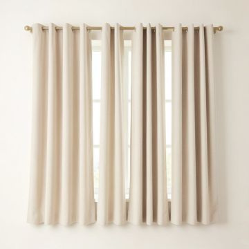 Mid Century Modern Jacks Window Curtains (synthetic illustration; no displayed measurements)
