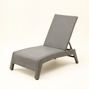 Meadow Bridge Outdoor Lounge Chair - Gray (synthetic illustration; no displayed measurements)
