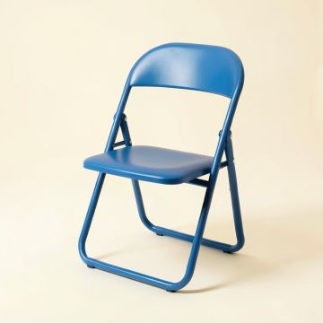 Fern Dell Folding Outdoor Chair - Blue (synthetic illustration; no displayed measurements)