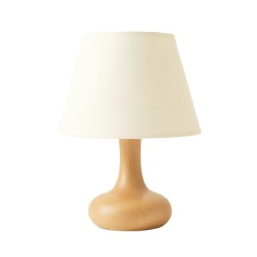 Laurel Bridge Table Lamp With A Plain Fabric Shade - Ivory