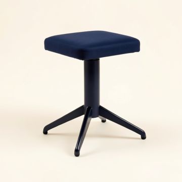 Navy Swivel Stool (synthetic illustration; no displayed measurements)