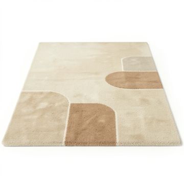 Field Canyon Rectangular Area Rug - Beige (synthetic illustration; no displayed measurements)