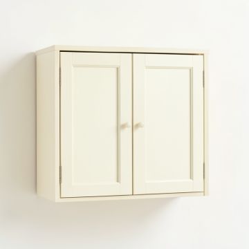 Pine Dell Wall-Mounted Entry Cabinet - Cream (synthetic illustration; no displayed measurements)