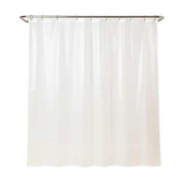 Woolley Vinyl Solid Color Single Shower Curtain