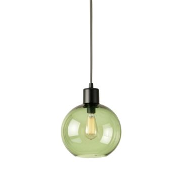 Slate Bridge Pendant Light Suspended From One Plain Cable - Green