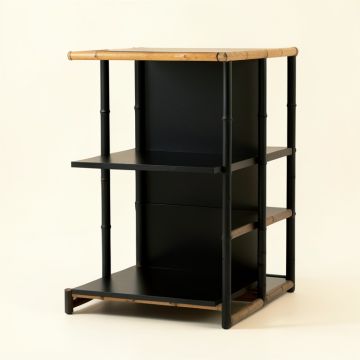 Reed Bend Empty Seed-Starting Shelving Unit Without Lights - Black (synthetic illustration; no displayed measurements)