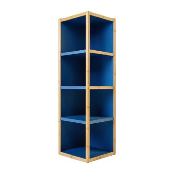 Ash Dell Narrow Cubby Tower - Blue