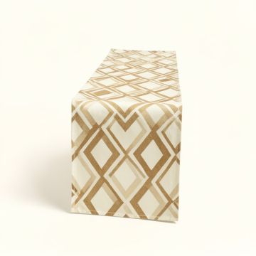 Kisner Geometric Table Runner (synthetic illustration; no displayed measurements)