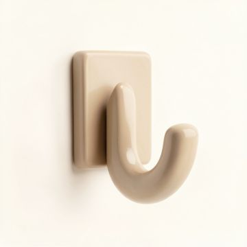 Hazel Bridge Wall-Mounted Robe Hook - Beige (synthetic illustration; no displayed measurements)